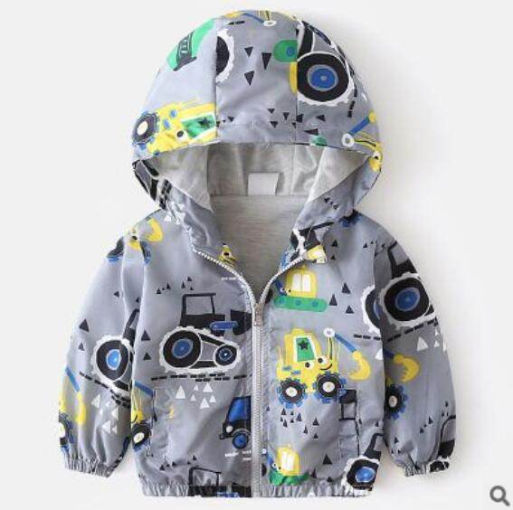 Boy jacket casual hooded jacket - Mubimart