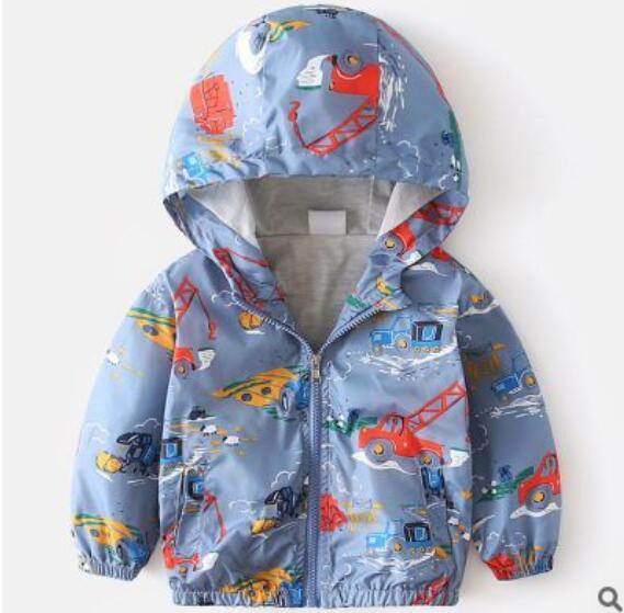 Boy jacket casual hooded jacket - Mubimart