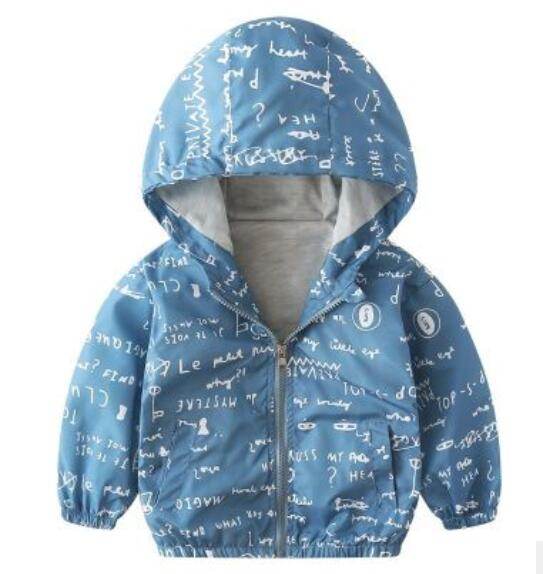 Boy jacket casual hooded jacket - Mubimart