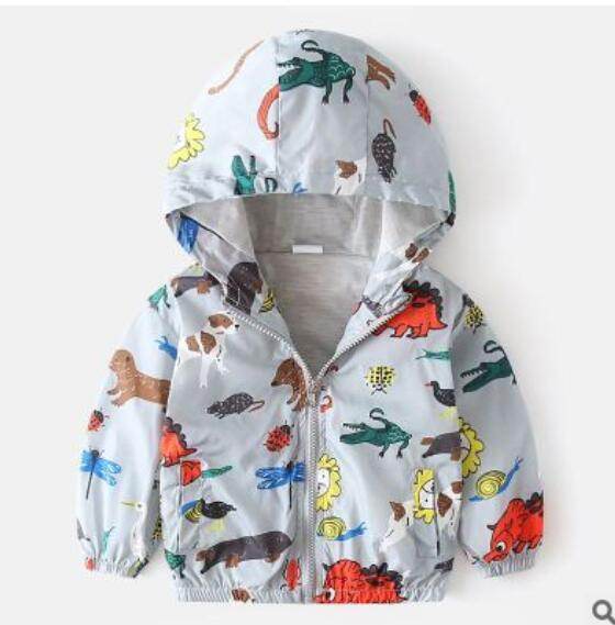 Boy jacket casual hooded jacket - Mubimart