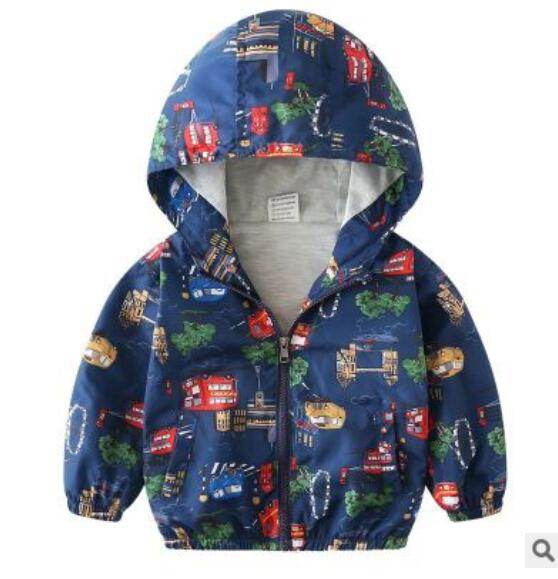 Boy jacket casual hooded jacket - Mubimart
