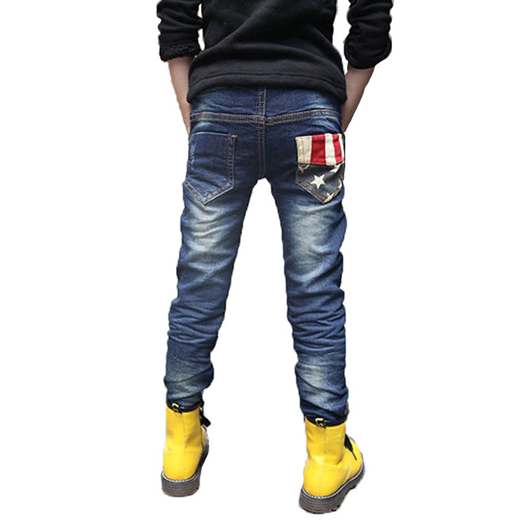 Boy patchwork jeans - Mubimart -  