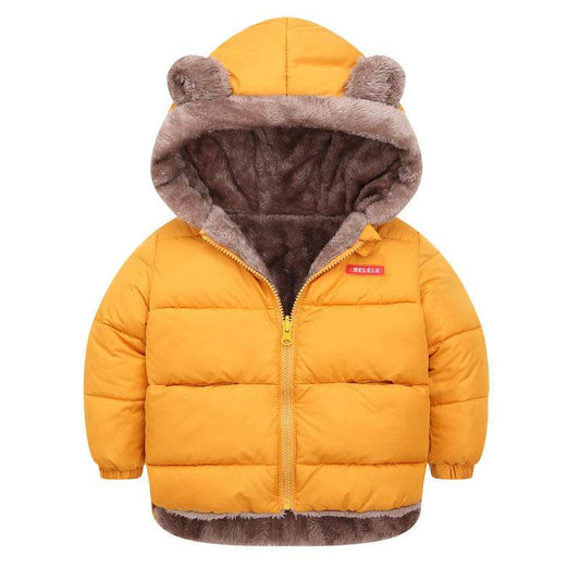 Boy's Cotton-padded Winter Jacket, Children's Cotton-padded Jacket, Double-sided Wear - Mubimart