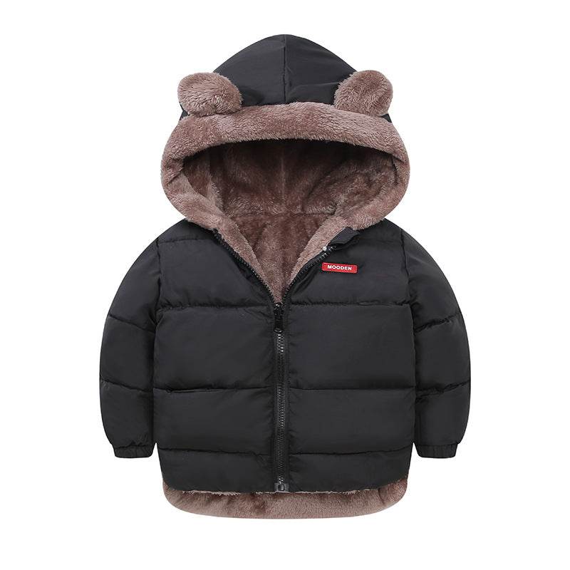 Boy's Cotton-padded Winter Jacket, Children's Cotton-padded Jacket, Double-sided Wear - Mubimart