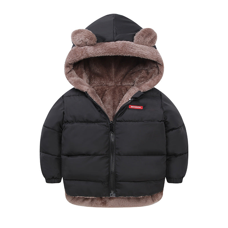 Boy's Cotton-padded Winter Jacket, Children's Cotton-padded Jacket, Double-sided Wear - Mubimart -  