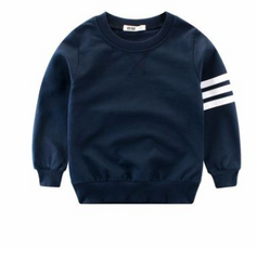 Boy's long sleeve round neck pullover - Mubimart - Boy Sweatshirts 