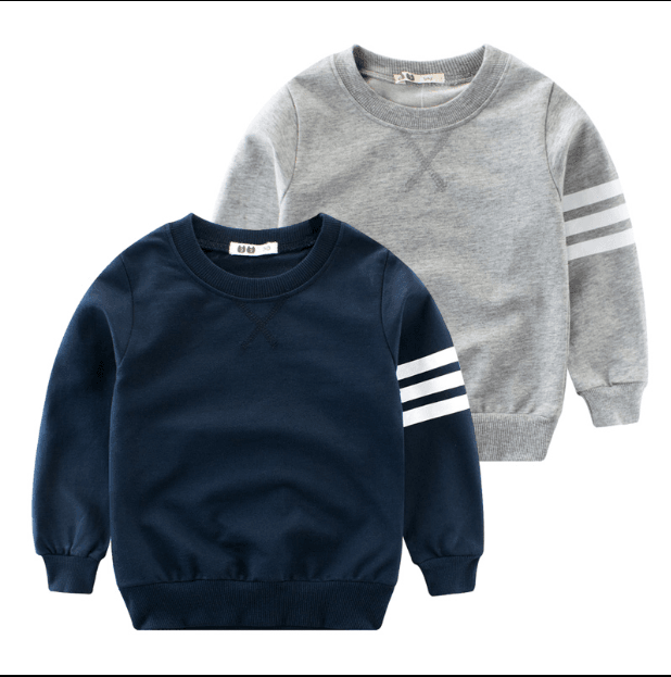 Boy's long sleeve round neck pullover - Mubimart