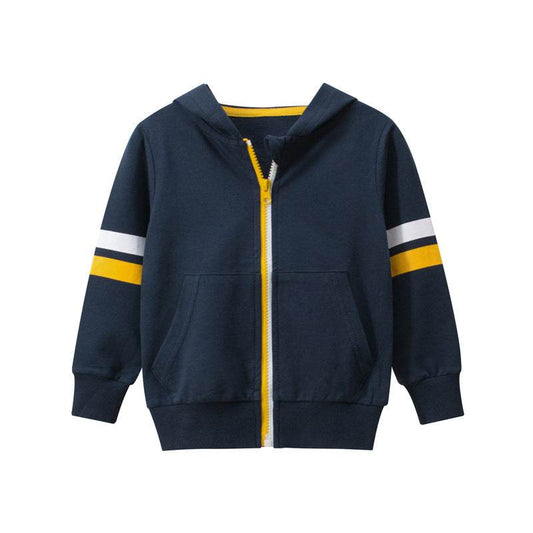 Boy's zipper sweater baby clothes - Mubimart