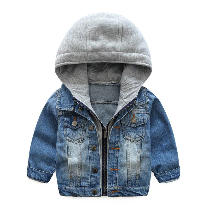 Boys And Children Washed Soft Denim Jacket - Mubimart