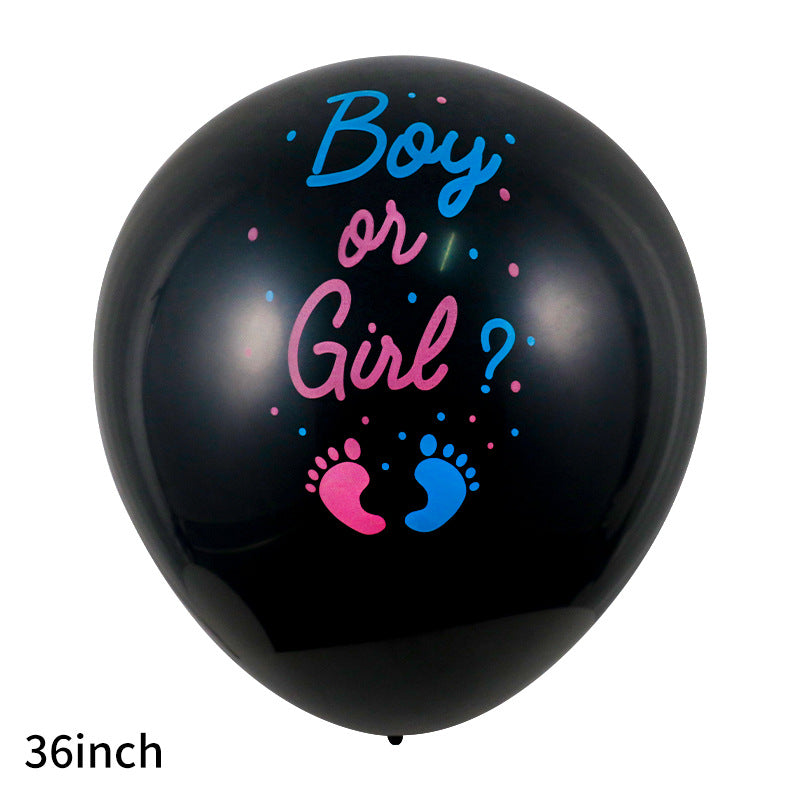 Boys And Girls Gender Revealed Latex Balloons - Mubimart -  