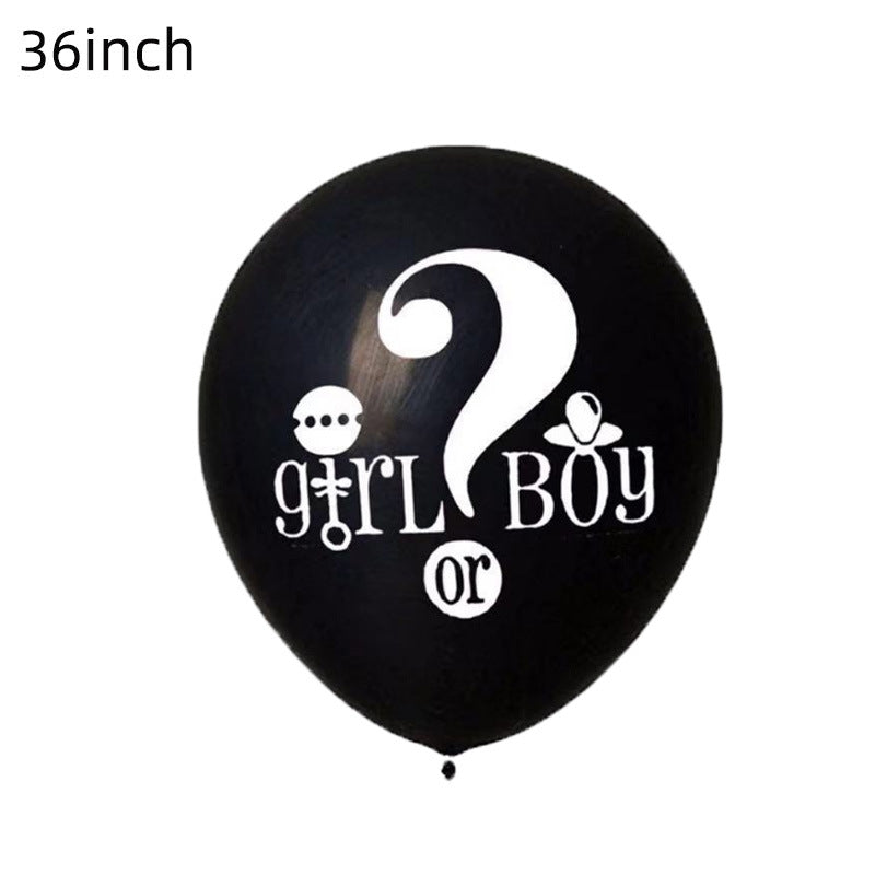 Boys And Girls Gender Revealed Latex Balloons - Mubimart -  