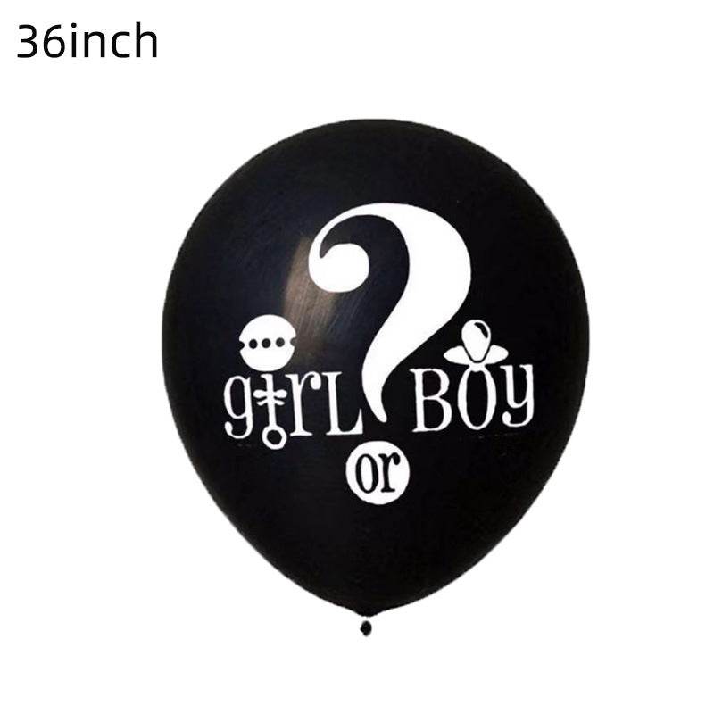 Boys And Girls Gender Revealed Latex Balloons - Mubimart