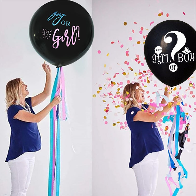 Boys And Girls Gender Revealed Latex Balloons - Mubimart - Gender Reveal Party 