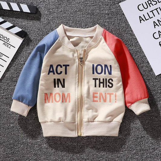 Boys And Girls Jackets Korean Baseball Uniforms Children's Babies Casual Western Style - Mubimart