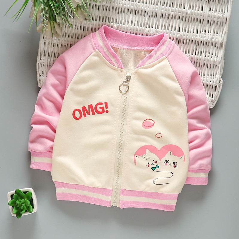 Boys And Girls Jackets Korean Baseball Uniforms Children's Babies Casual Western Style - Mubimart