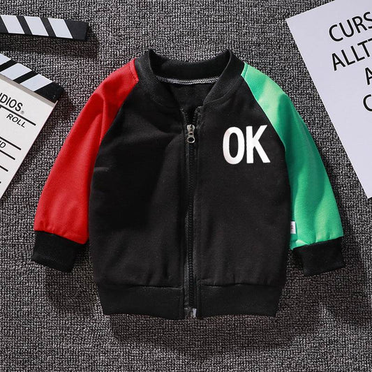Boys And Girls Jackets Korean Baseball Uniforms Children's Babies Casual Western Style - Mubimart
