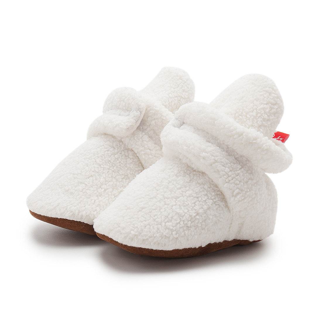 Boys' And Girls' Solid Color Soft-soled Cotton Shoes - Mubimart