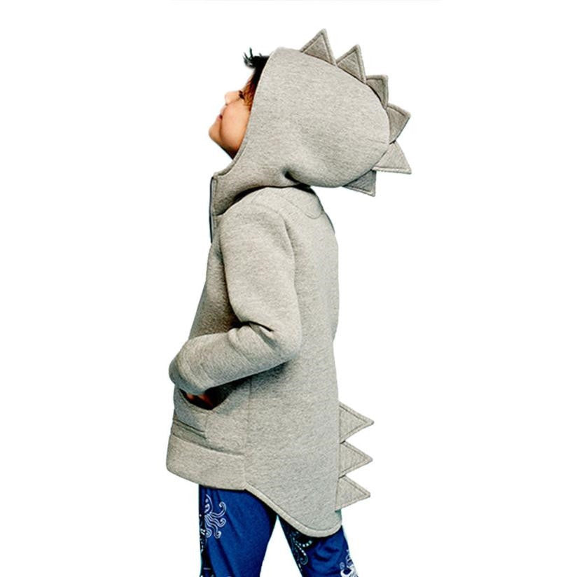 Boys Clothes Kids Baby Boy Jacket Dinosaur Hooded Coat - Mubimart -  