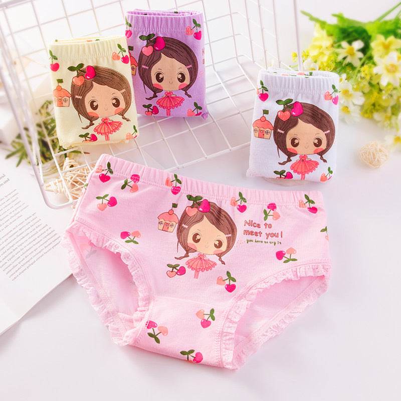 Boys' Cotton Cute Print All-match Panties - Mubimart