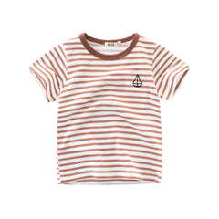 Boys' Cotton Kids Striped T-Shirt - Mubimart - Boys T-shirt 