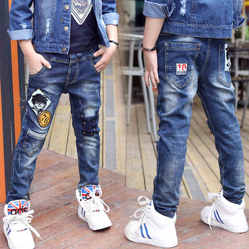 Boys Jeans Autumn And Winter New One-piece Velvet - Mubimart - Boys Jenes 