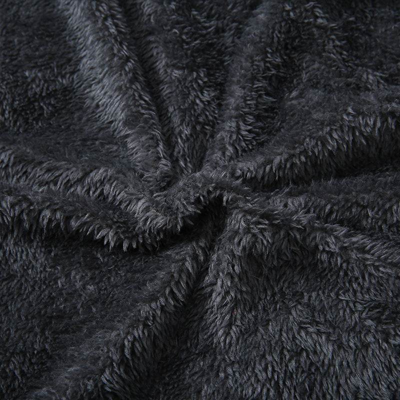 Boys Large Fur Collar Padded Warm Cotton Jacket - Mubimart