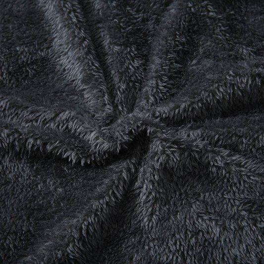 Boys Large Fur Collar Padded Warm Cotton Jacket - Mubimart