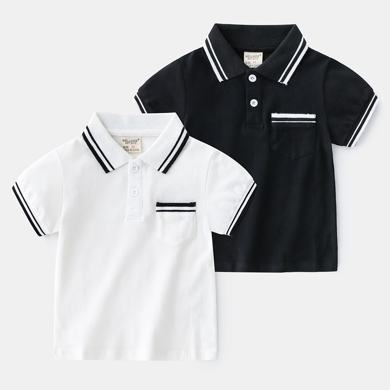 Boys' T-Shirt Summer Polo Shirt - Mubimart - Boys T-shirt 