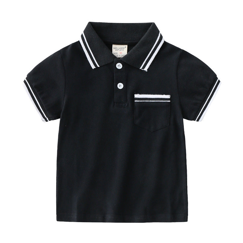 Boys' T-Shirt Summer Polo Shirt - Mubimart -  