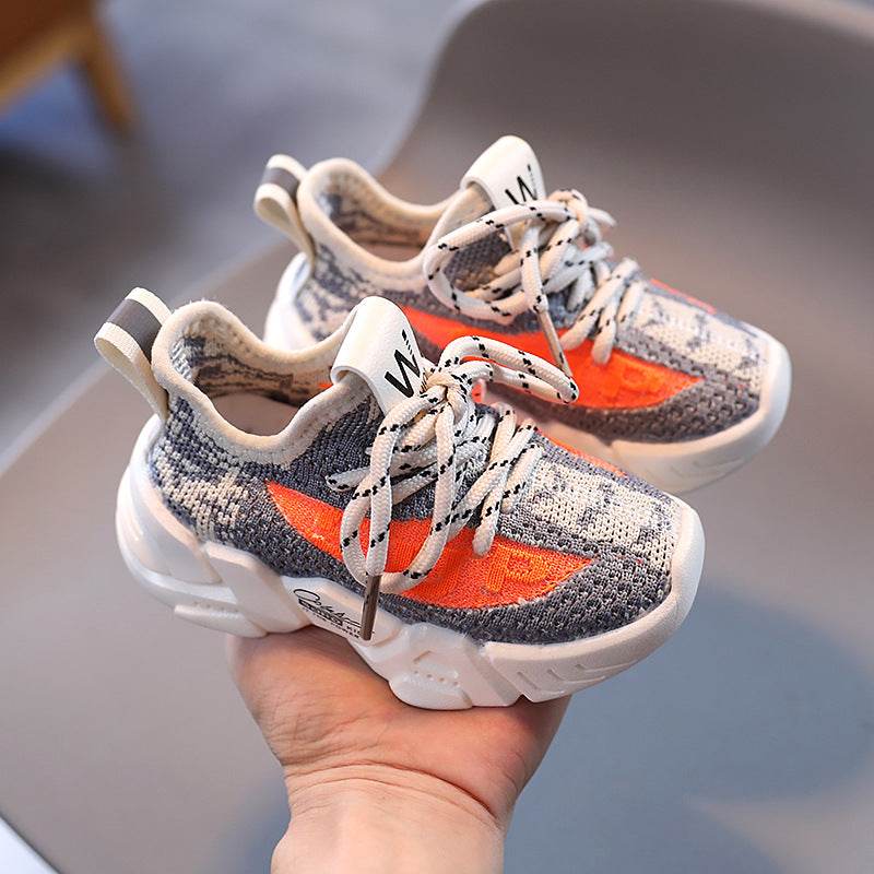 Boys and girls net sports shoes walking shoes - Mubimart