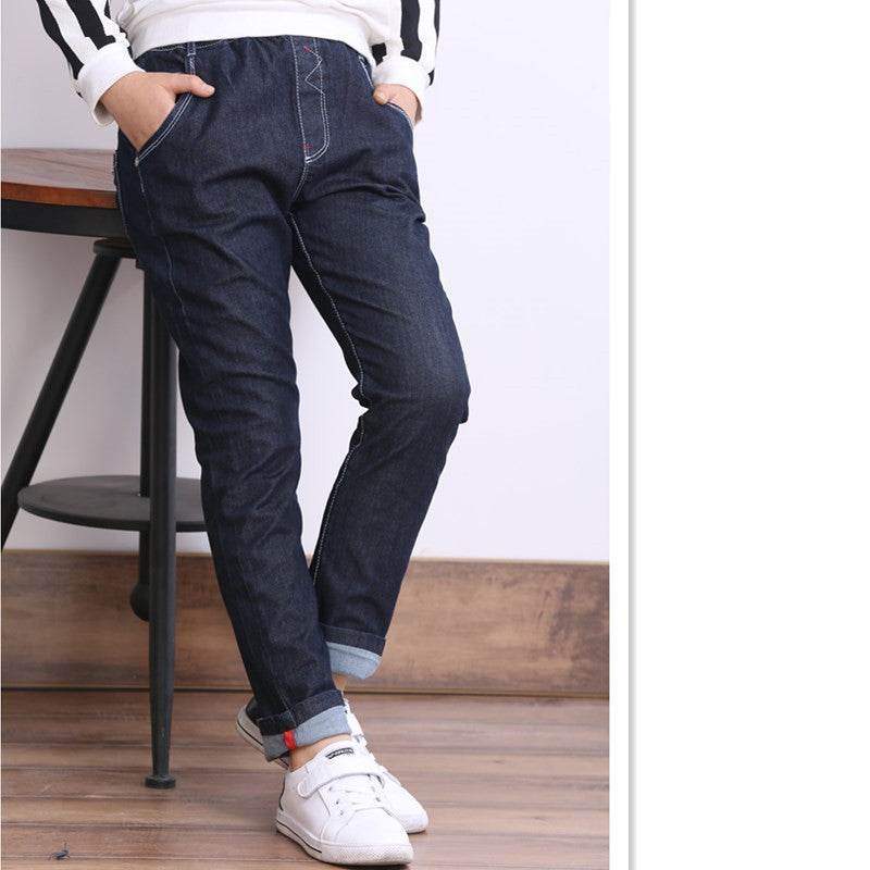 Boys plus fleece jeans - Mubimart