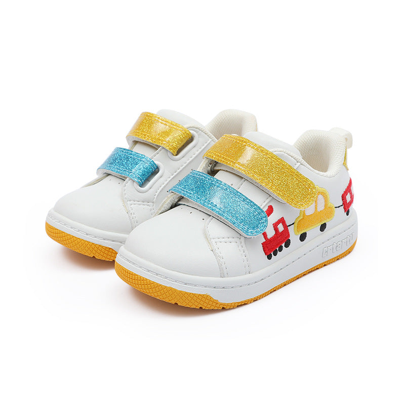 Boys toddler shoes new baby white shoes - Mubimart -  