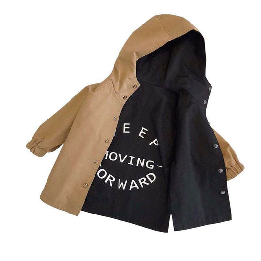Boys wear coats on both sides in spring - Mubimart