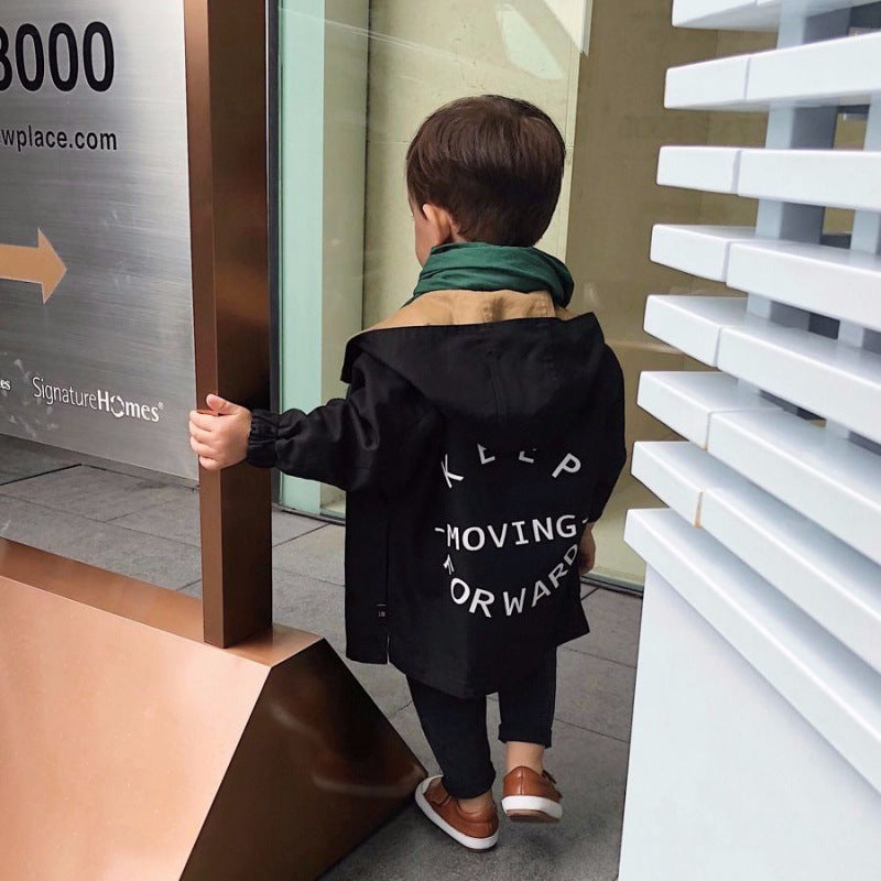 Boys wear coats on both sides in spring - Mubimart -  