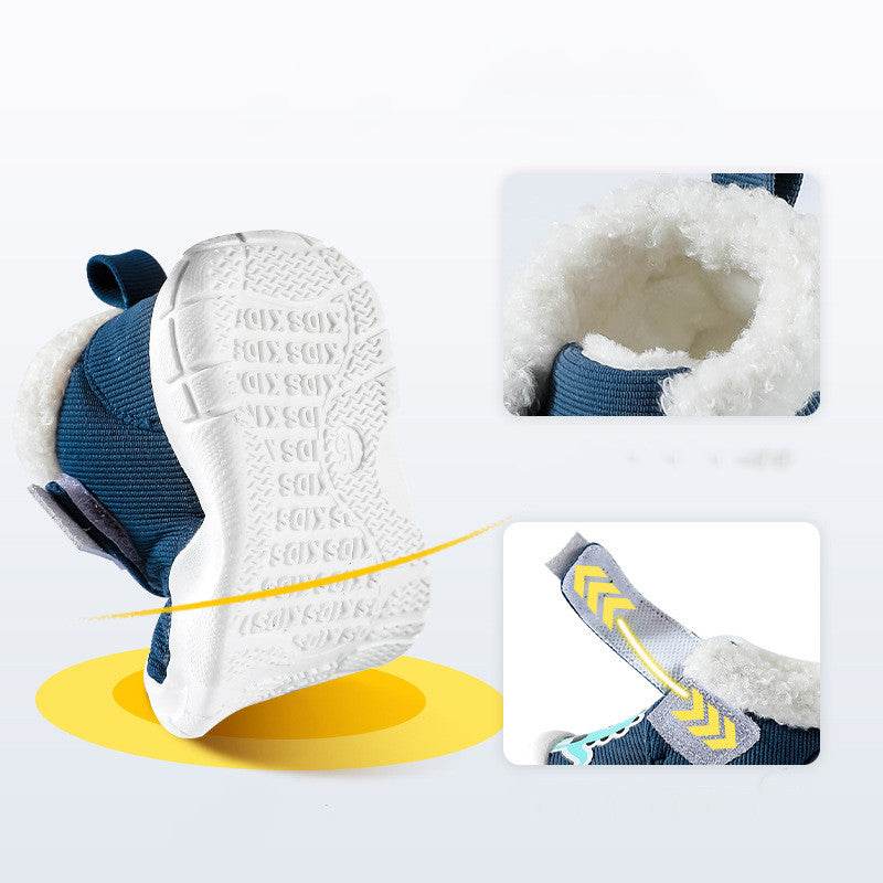 Bramille Winter Boys' Warm Cotton Toddler Shoes - Mubimart