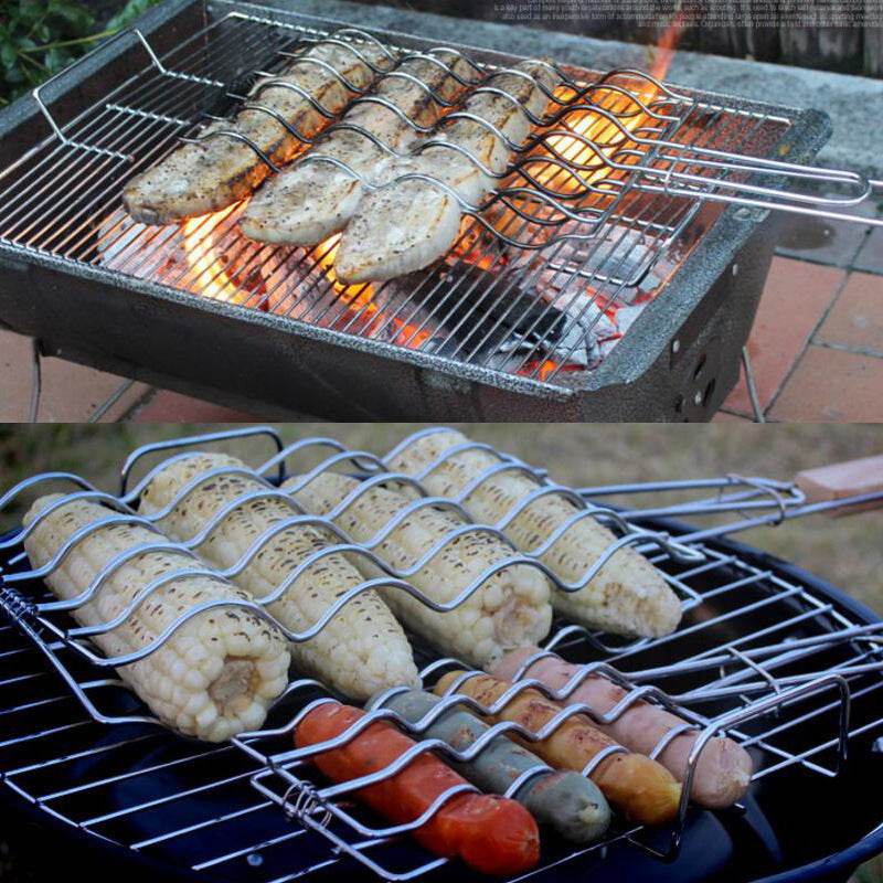 Bread Nets Grilled Sausages Eggplant Barbecue Grills Camping Supplies - Mubimart