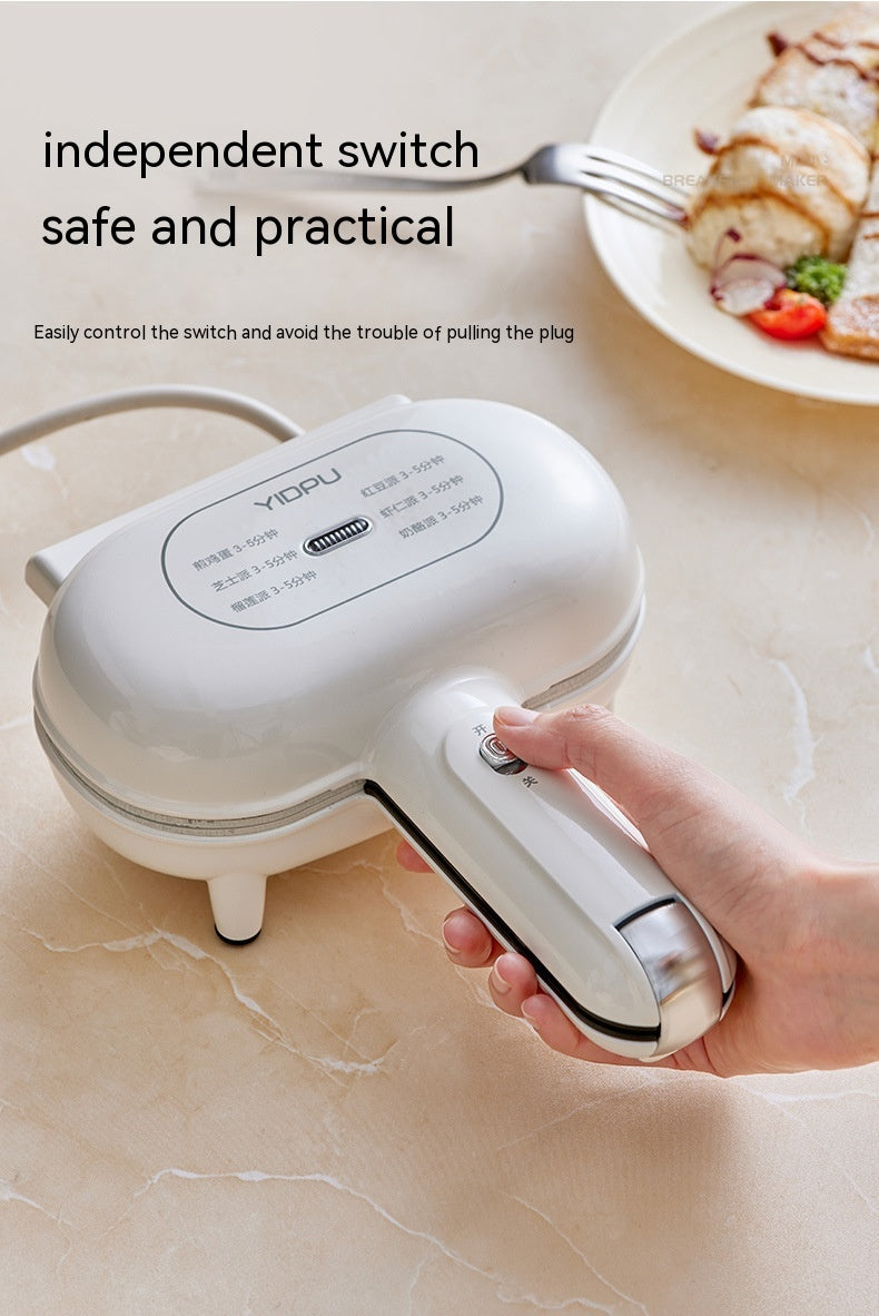 Breakfast Machine Household Small Hot Pressing Sandwich Bread Toaster - Mubimart -  