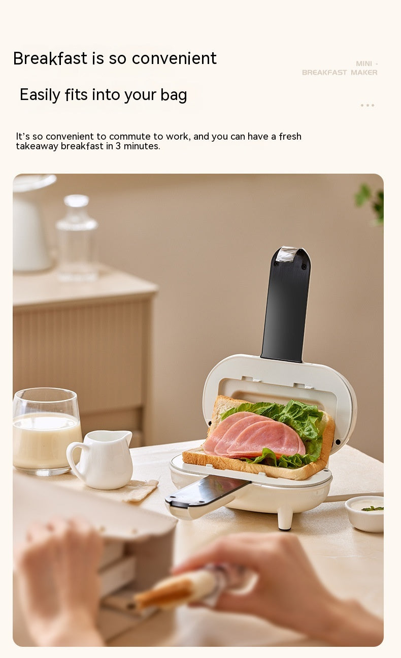 Breakfast Machine Household Small Hot Pressing Sandwich Bread Toaster - Mubimart -  