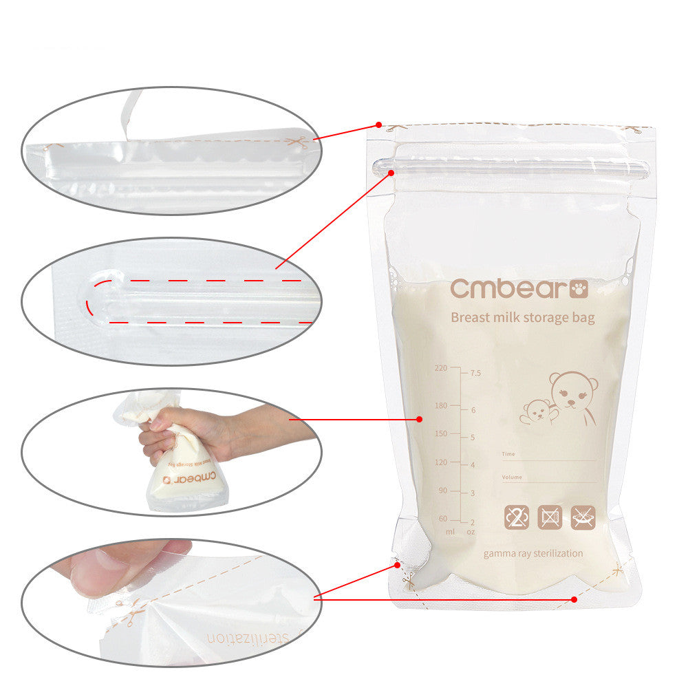 Breast Milk Storage Bag 30 Pieces Of Baby Breast Milk Storage Bag Storage Bag - Mubimart -  