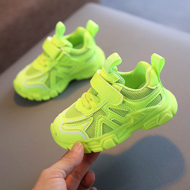 Breathable Mesh Sneakers For Boys And Girls, Baby Toddler Shoes - Mubimart