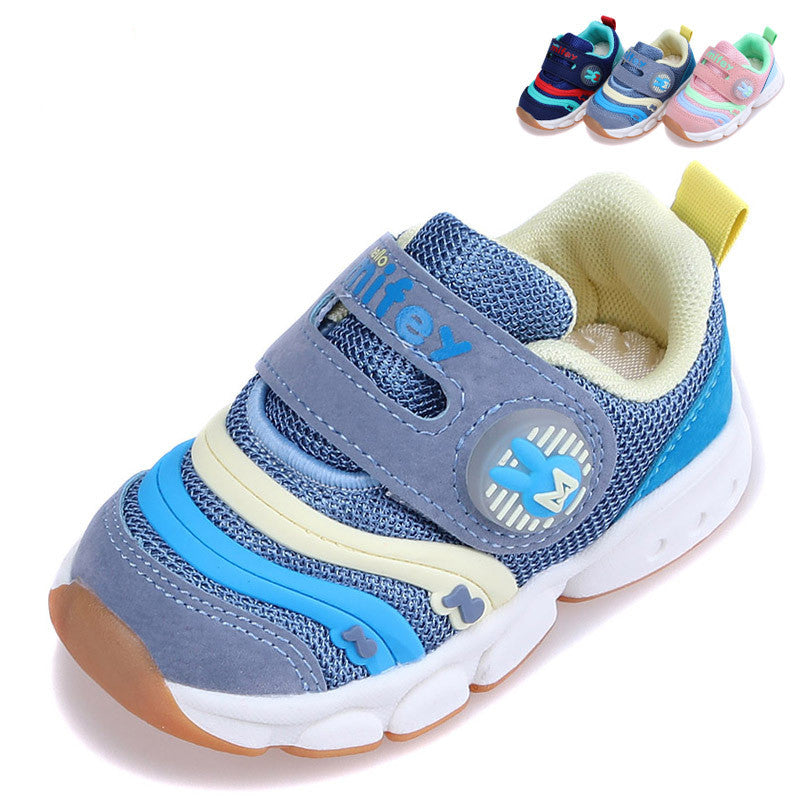 Breathable toddler shoelace lighting baby shoes - Mubimart - Baby Shoes 