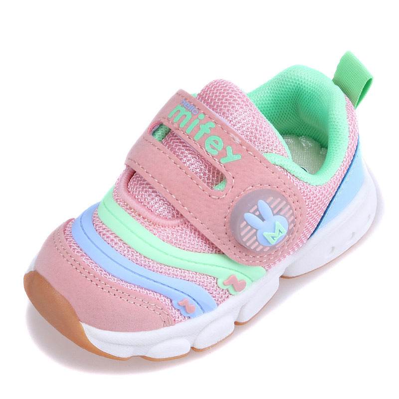 Breathable toddler shoelace lighting baby shoes - Mubimart
