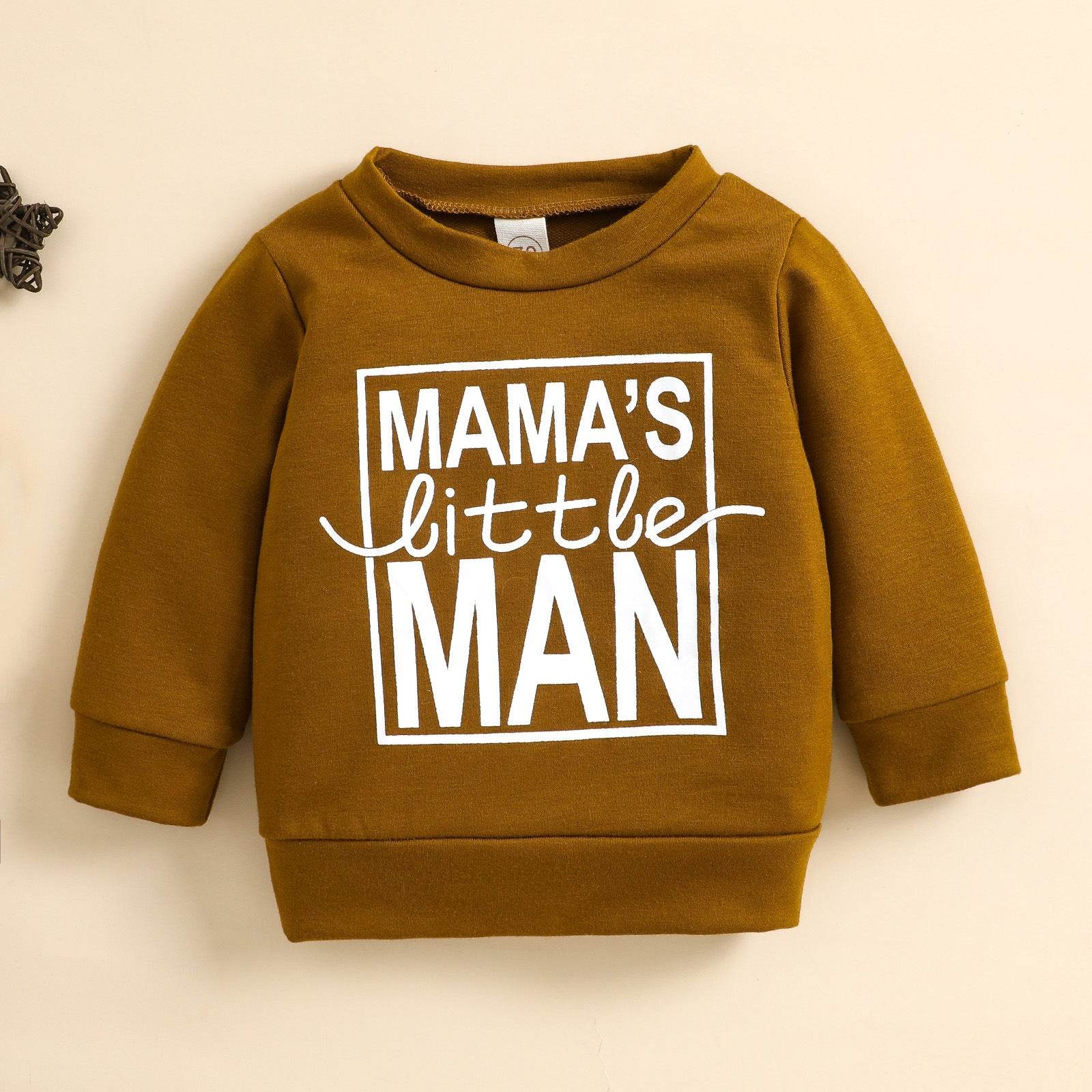 Brown Coat Newborn Baby Girl Alphabet Top - Mubimart