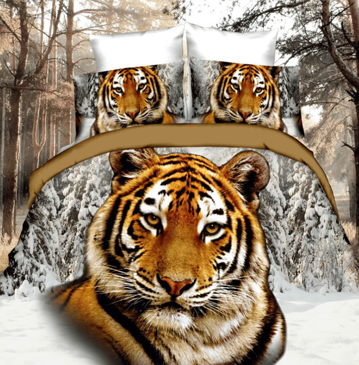 Brushed 3D four-piece set - Mubimart