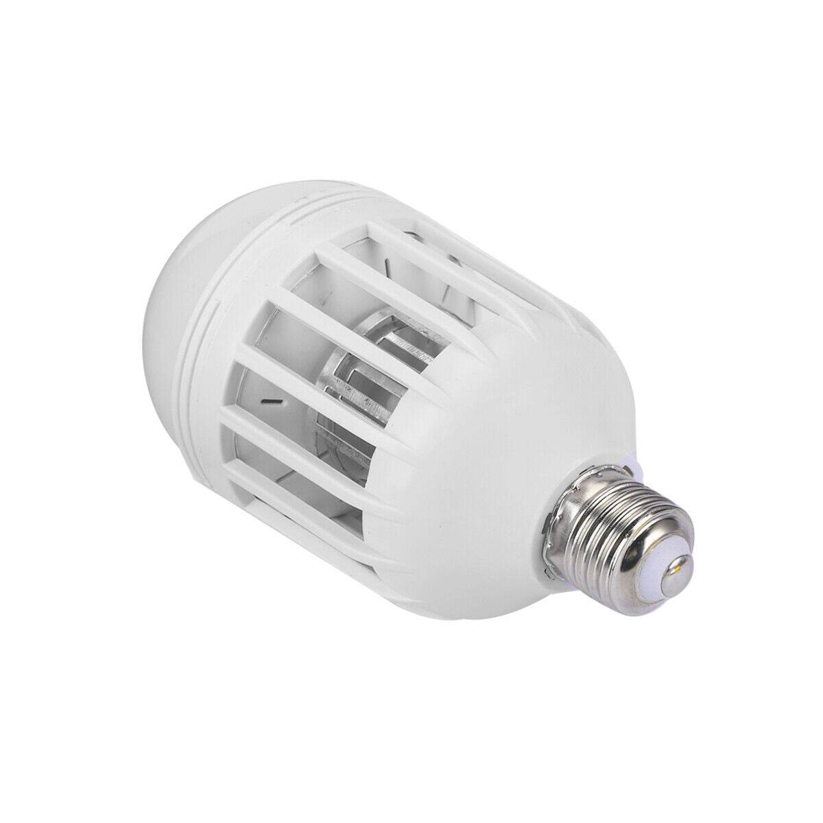 Bug Zapper Light Bulb Mosquito Lamp Fly Trap Killer Indoor Outdoor Insect E26 E27 - Mubimart