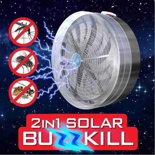 Bug Zapper Solar Powered Electric Mosquito Zappers Killer Insect Fly Pest Attractant Trap For Home Outdoor Indoor - Mubimart