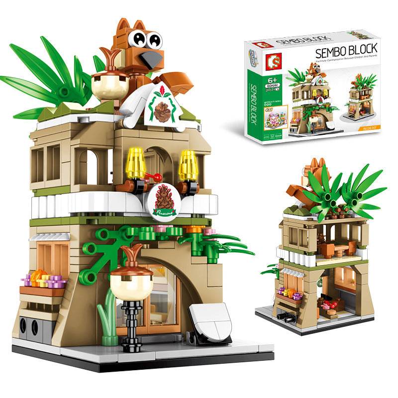 Building block street view toy - Mubimart