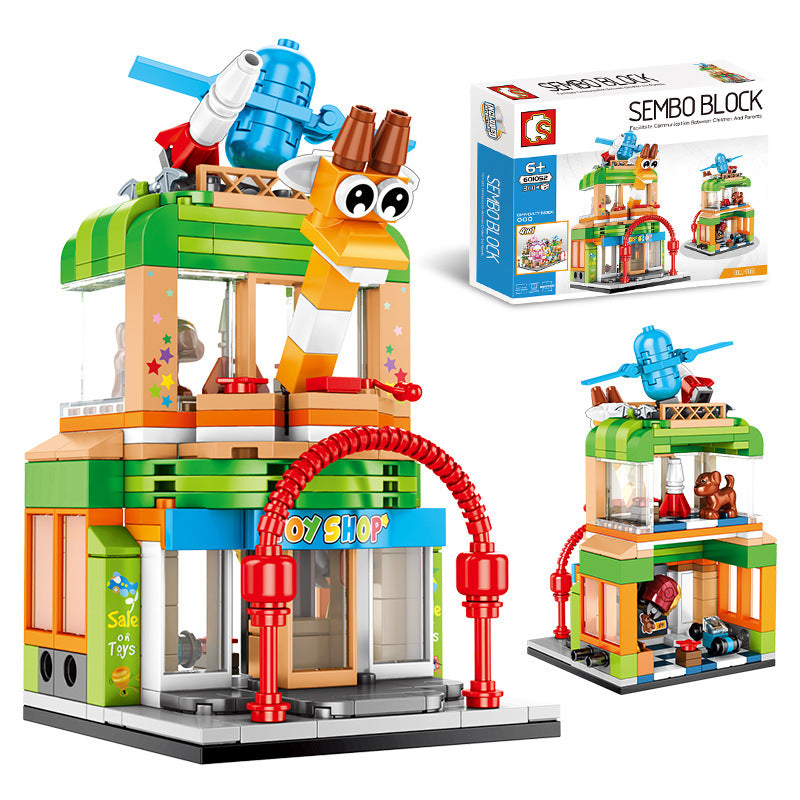 Building block street view toy - Mubimart -  