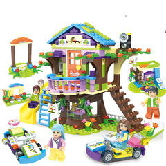 Building block toy girl's family assembled building blocks - Mubimart -  