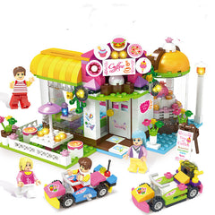 Building block toy girl's family assembled building blocks - Mubimart -  